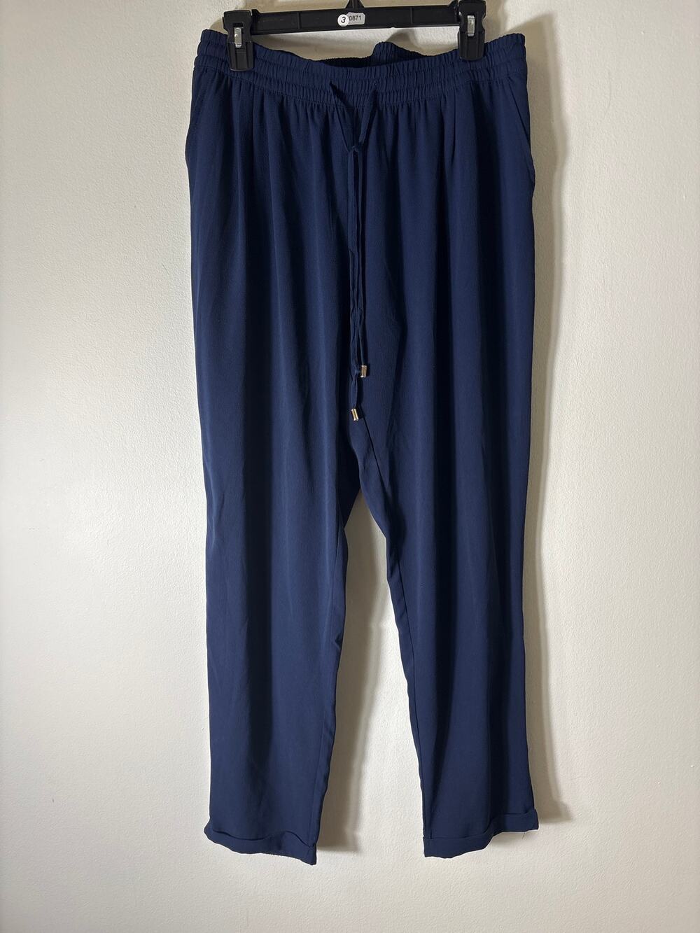 Molly Bracken Navy Pull On Pants Sz XL